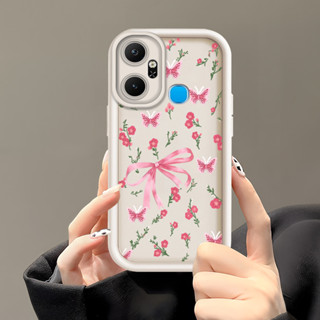 HP Infinix Smart 6 Plus 適用於惠普外殼軟殼時尚惠普花弓 4873 手機殼軟矽膠外殼外殼