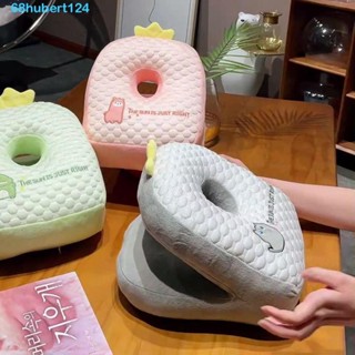 HUBERT恐龍辦公室午睡枕,可愛的動物超柔軟羊駝毛枕頭毛絨玩具,冰豆保暖高回彈暖手抱枕男士女士