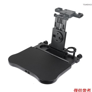 Winn 可調節汽車座椅旅行桌多功能可折疊汽車後座食物託盤,帶手機支架的汽車桌,適合工作、寫作、吃黑色