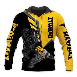 美麗的手動工具 3D 全身印花服裝 Lh1218 Dewalt 3D 連帽衫運動衫