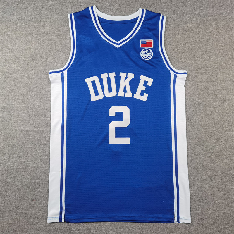 duke blue2Hoflag 刺繡籃球球衣 DUKE FLAGG 藍色籃球