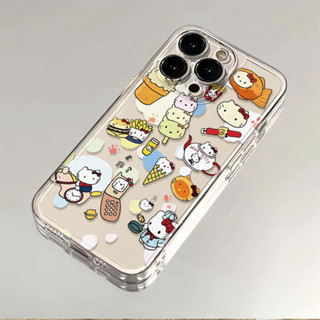 趣味時尚滿版美食貓咪 手機殼 適用iPhone 15ProMax 14ProMax 7Plus 新款 13Pro 12P