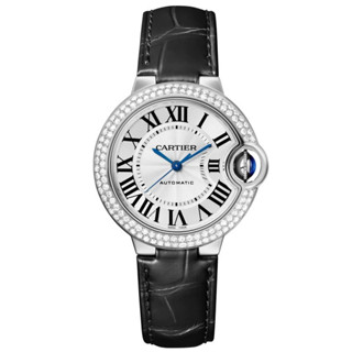 Cartier 卡地亞女表藍氣球系列鑲鑽自動機械手錶女士W6920085