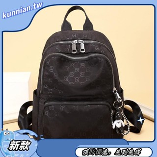 包滿意 女士防水後揹包 新版韓版牛津布揹包 女士尼龍時尚大容量揹包 外出逛街多功能手機化妝品收納
