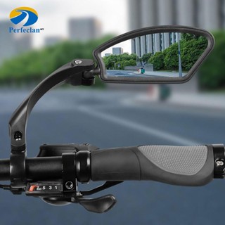 Perfeclan 自行車鏡車把支架通用廣角自行車後視鏡可旋轉用於摩托車電動自行車騎行