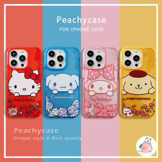 卡通三麗鷗玉桂狗美樂蒂Kitty貓手機殼相容 iPhone 16 15 14 13 Pro Max防震硬亞克力蘋果保護套