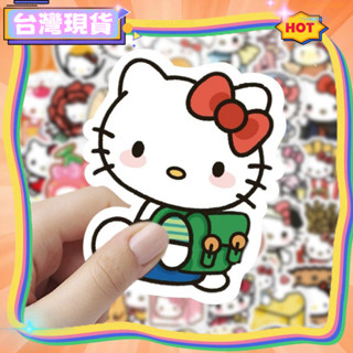 🚀臺灣出貨🎫貼紙好物🎁送禮候選 新品好物400張HelloKitty貼紙哈嘍凱蒂貓KT貓可愛卡通行李箱水盃防水貼畵