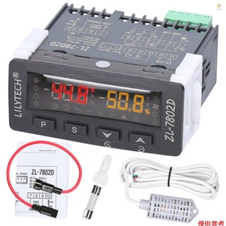 ZL-7802D 自動培養箱多功能溫濕度控制器數字溫濕度計恆溫器用於翻蛋和PID控制