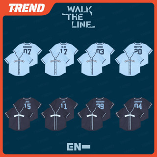 ENHYPEN WALK THE LINE IN JP WORLD TOUR Merch 制服襯衫男女通用複古韓版時尚寬