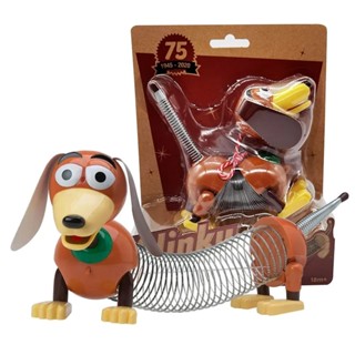現貨 15cm 迪士尼 玩具總動員 Toy Story 彈簧狗 伸縮狗 搖擺狗 胡迪巴斯光年公仔人偶模型玩具手辦擺件娃娃