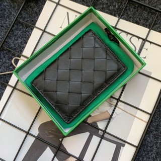 羊皮手工編織卡包小錢包多通用二閤一小眾ins風功能