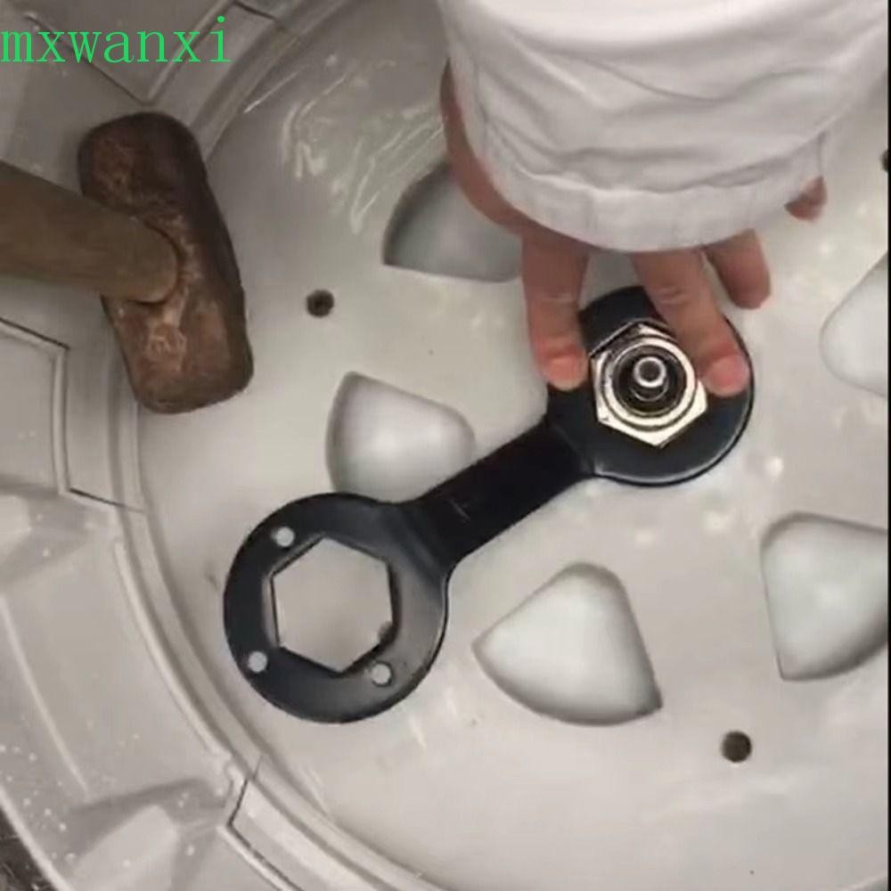 MXWANXI洗衣機離合器扳手,防鏽十六進位長袖扳手,雙頭黑色/銀色堅硬的彈簧膨脹拆卸工具