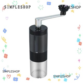 SIMPLESHOP 手動咖啡研磨機,陶瓷芯錐形毛刺咖啡豆研磨機,專業可調5檔快速磨豆咖啡家用