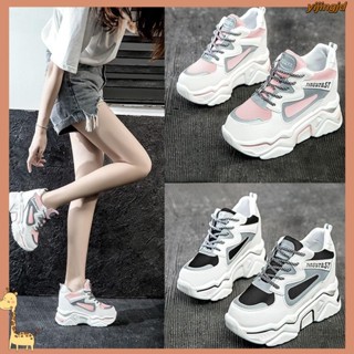 現貨速發FEIFEI韓版內增高8cm厚底老爹鞋女 商場品牌同款百搭休閒鞋 熱門運動鞋