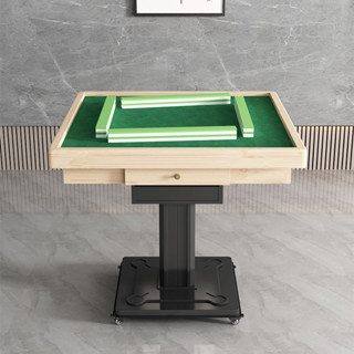 小居室麻將桌 手搓麻將 桌子 餐桌 折疊餐桌 新款實木桌面麻將桌棋牌簡易家用正方形手動可折疊可移動麻將桌子