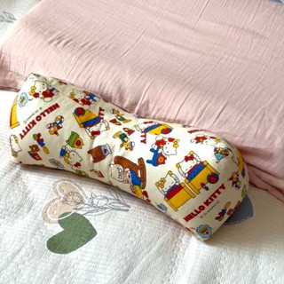 客製化抱枕 夫妻枕 【護頸神器】hellokitty三角頸椎枕蕎麥殼護腰靠護頸椎助睡眠枕頭
