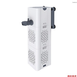 Winn 15W 水族箱過濾器,魚缸過濾器水族箱過濾泵迴圈內部過濾器,最大流量為 1000L/H 可調氣流靜音低噪音
