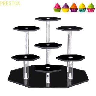 PRESTONWV玩具模型收納架,亞克力令人眼花繚亂儲存展示架,色彩繽紛梯型娃娃人物模型架子