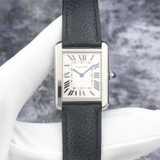 Cartier 卡地亞坦克系列WSTA0030精鋼31x24.4mm羅馬刻度石英手錶