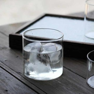 咖啡隨行杯 大象杯 簡約耐熱咖啡杯透明直身杯啤酒牛奶果汁茶水高硼矽玻璃日式水杯