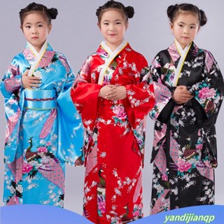 兒童日本和服 神明少女和服 女童和服 印花浴袍睡袍 浴衣 表演服 兒童寫真禮服 改良日系和風 花火大會 神社祈福 春日祭
