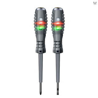 ANENG B05 2Pcs 高亮彩光燈測電筆 一字/十字螺絲刀 電動測試筆 多功能家用螺絲刀帶指示燈 電工工具 檢測斷