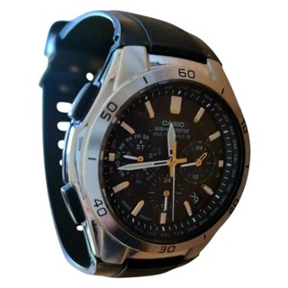 CASIO 手錶 計時器 黑色 電波 太陽能 圓形 字盤 mercari 日本直送 二手