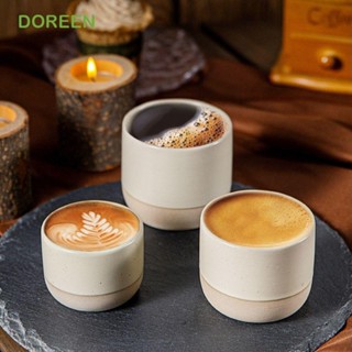 DOREEN 復古咖啡杯陶瓷復古茶杯酒具簡約日式濃縮咖啡杯辦公