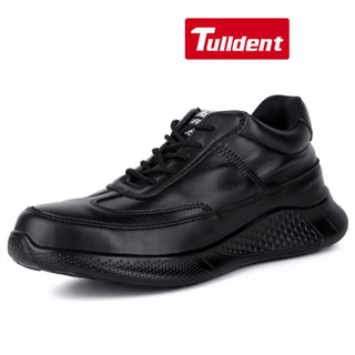 Tulldent 男士安全鞋鋼頭防穿刺輕便透氣安全靴黑色 RTLS