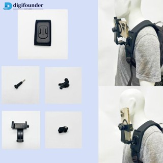 DIGIFOUNDER 360 旋轉包揹包肩帶安裝支架適用於 GoPro Hero 13 12 11 10 9 DJI