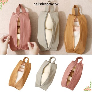 NAILSDECOR旅行內衣包,多色多用途儲物袋,創意雜貨袋帶拉鍊水洗布行李箱收納袋商務旅行