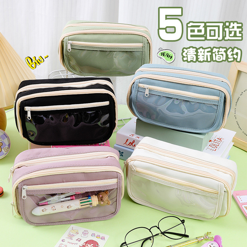 ✨萌趣學霸養成✨ 透明熊貓大容量筆袋 | 立體熊貓造型 九層分區超能裝 | 高顏值鉛筆袋 上學心情超愉悅