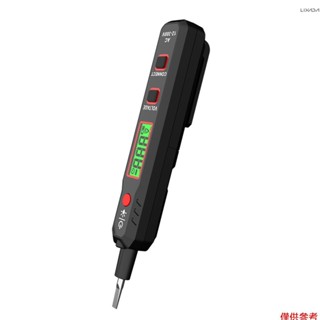 HABOTEST HT89 電壓測試儀 AC 12~300V 接觸式電壓檢測器,用於帶手電筒 LCD 顯示斷點查詢器的帶