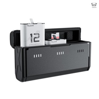 TELESIN S0-ECB-01-TGP 口袋式多功能充電盒 閃充電池充電器 兩電套裝 適配GOPRO12/11/10