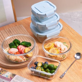上班帶飯午餐保鮮碗可微波爐加熱玻璃保鮮盒帶分格餐盒帶飯便當盒yeuqihao881my20250527