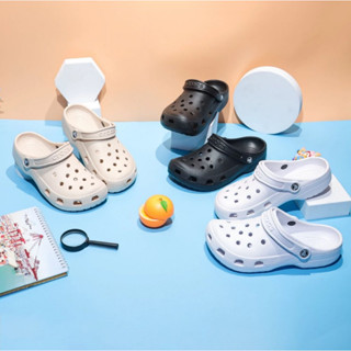 Crocs男式木屐圖案紮染沙灘中性鞋女式透氣涼鞋拖鞋