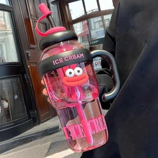 珍珠奶茶環保杯 大象杯二代 夏季冰霸杯高顏值女生大麥克水杯奶茶杯帶吸管茶漏大容量塑膠水壺