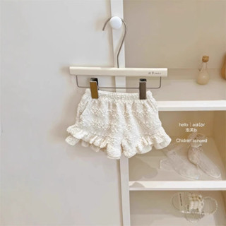【HOT 本舖】童裝 女小童夏季套裝2025新款女寶寶蛋糕吊帶上衣裙杏色泡泡短褲兩件套