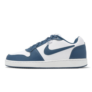 Nike 休閒鞋 Ebernon Low PREM 男鞋 白 藍 皮革 低筒 [ACS] IF0847-141