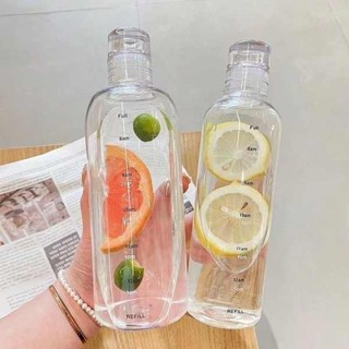 搞笑水壺 玻璃瓶水壺 時間刻度玻璃杯子大容量冷泡茶瓶子冷萃新款網紅喝水簡約耐熱水杯