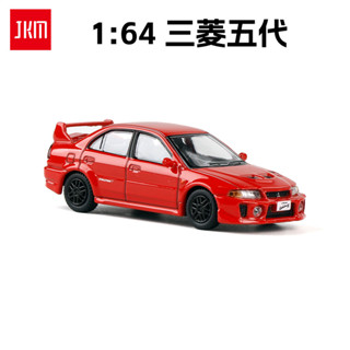 ⭐24小時⭐JKM 1:64模型車壓鑄汽車金屬壓鑄模擬三菱EVO閤金汽車模型