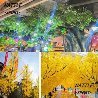 WA-SPORT 模擬銀杏葉,10 款綠色模擬樹葉,高品質假樹葉家居裝飾