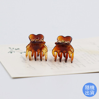 韓國製Bijoux C. 愛心造型髮夾-2入/經典造型小抓夾/隨機出貨