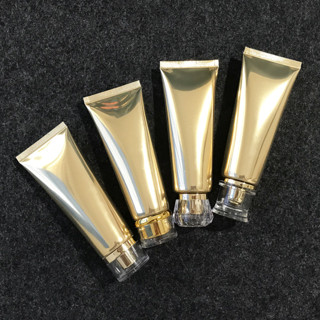 10個起賣 【現貨】80g高亮金色鋁塑管80ml化妝品軟管包裝洗面乳高階亞克力