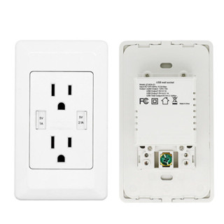 🔥熱銷🔥15A美規 110臺灣 美標手機充電插 2.1A美國 118型 美式六孔 帶雙USB插座✨嚴選