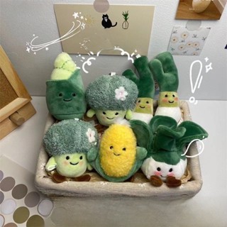 可愛蔬菜蔬果毛絨弔飾掛件 食物弔飾花椰菜白菜玉米竹筍苦瓜香菜蔥薑蒜鑰匙扣小玩偶娃娃弔飾 包包掛飾 禮物禮