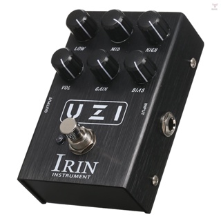 IRIN吉他效果踏板迷你吉他重搖滾失真效果模擬器箱體模擬器吉他效果器踏板UZI失真模擬美英失真模擬器