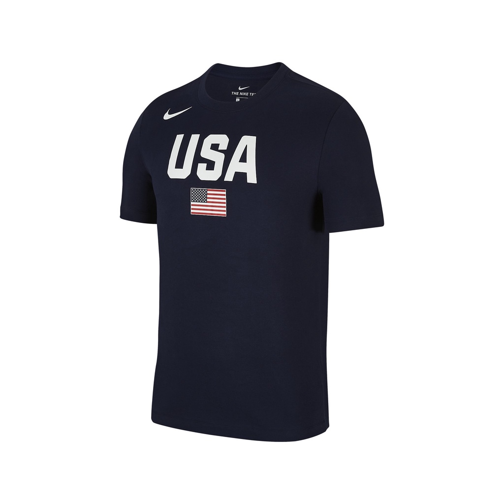 Nike 短袖 USAB Dri-FIT 男款 深藍 短T 美國隊 排汗 速乾 籃球 【ACS】 AV4352-451