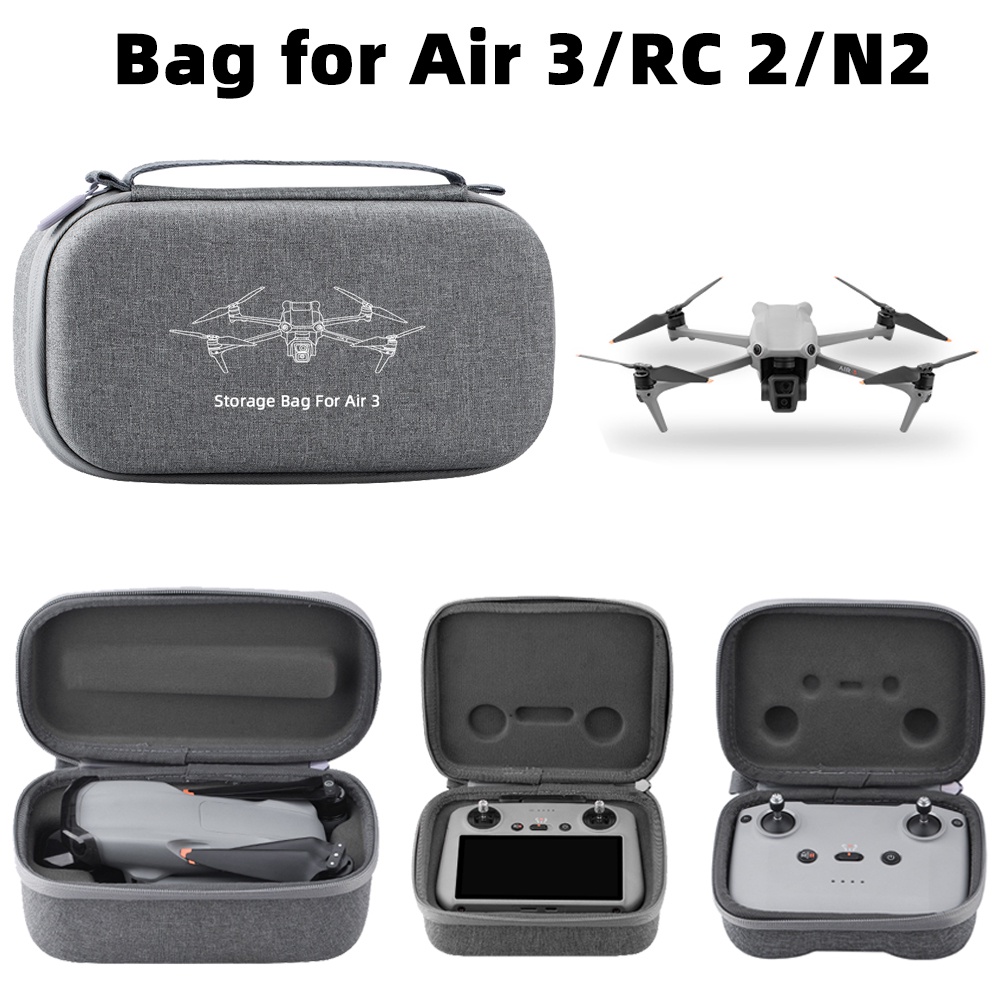 Dji Air 3 Drone RC 2/RC-N2 遙控器便攜包便攜收納包便攜手提包戶外便攜配件