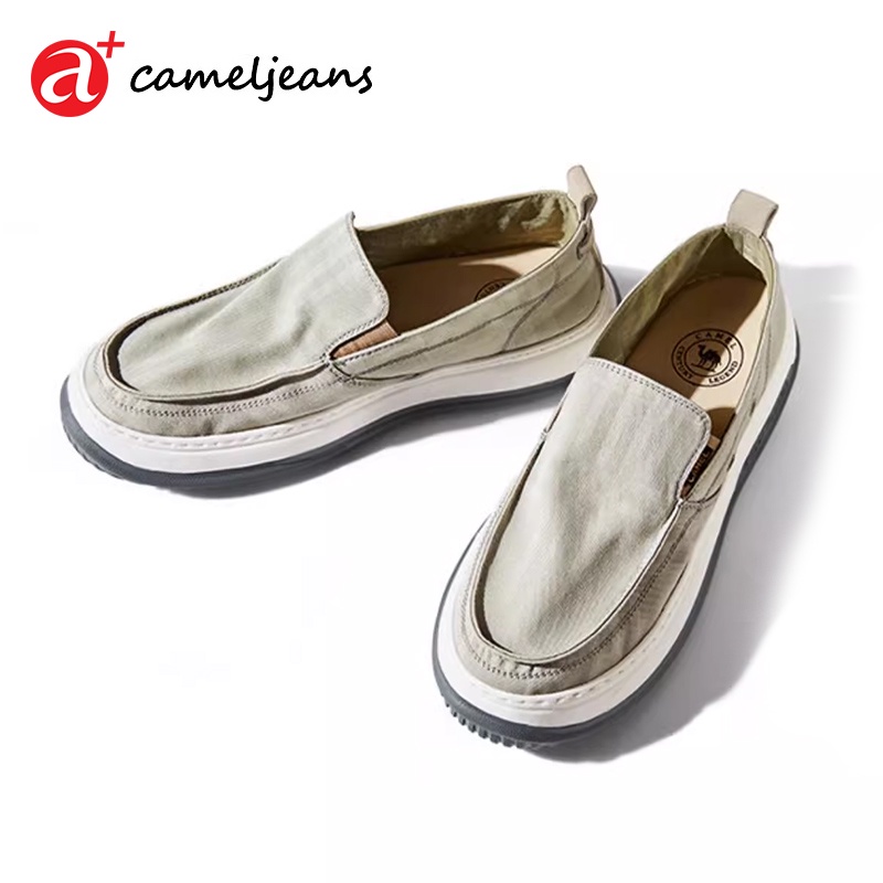 Cameljeans 男士布鞋軟底透氣舒適休閒鞋